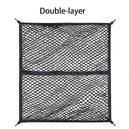 🧳 Heavy-Duty Elastic Cargo Net – Double-Layer Vehicle Storage Organizer