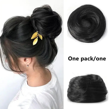 Synthetic Messy Bun Hair Piece for Women, Curly Updo Scrunchie Extension for Instant Volume and a High Crown💇‍♀️