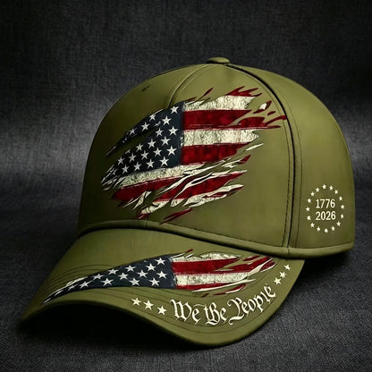 250th Anniversary Print Baseball Cap, Adjustable Unisex Sun Cap⭐