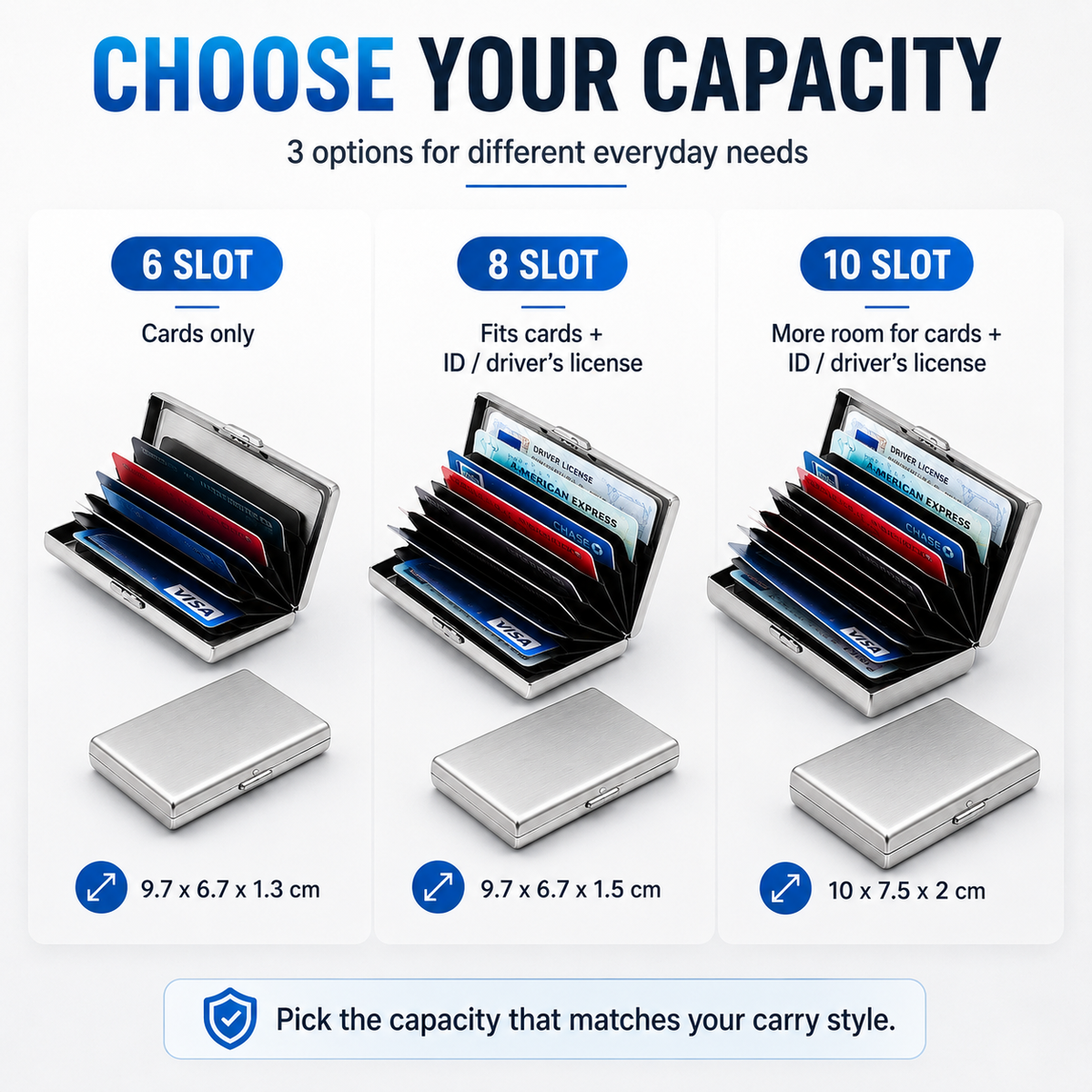 RFID Blocking Metal Card Holder