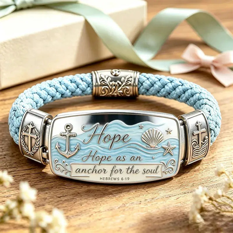 ✝️ Faith Over Fear Christian Cross Bracelet – Isaiah 41:10 Keepsake