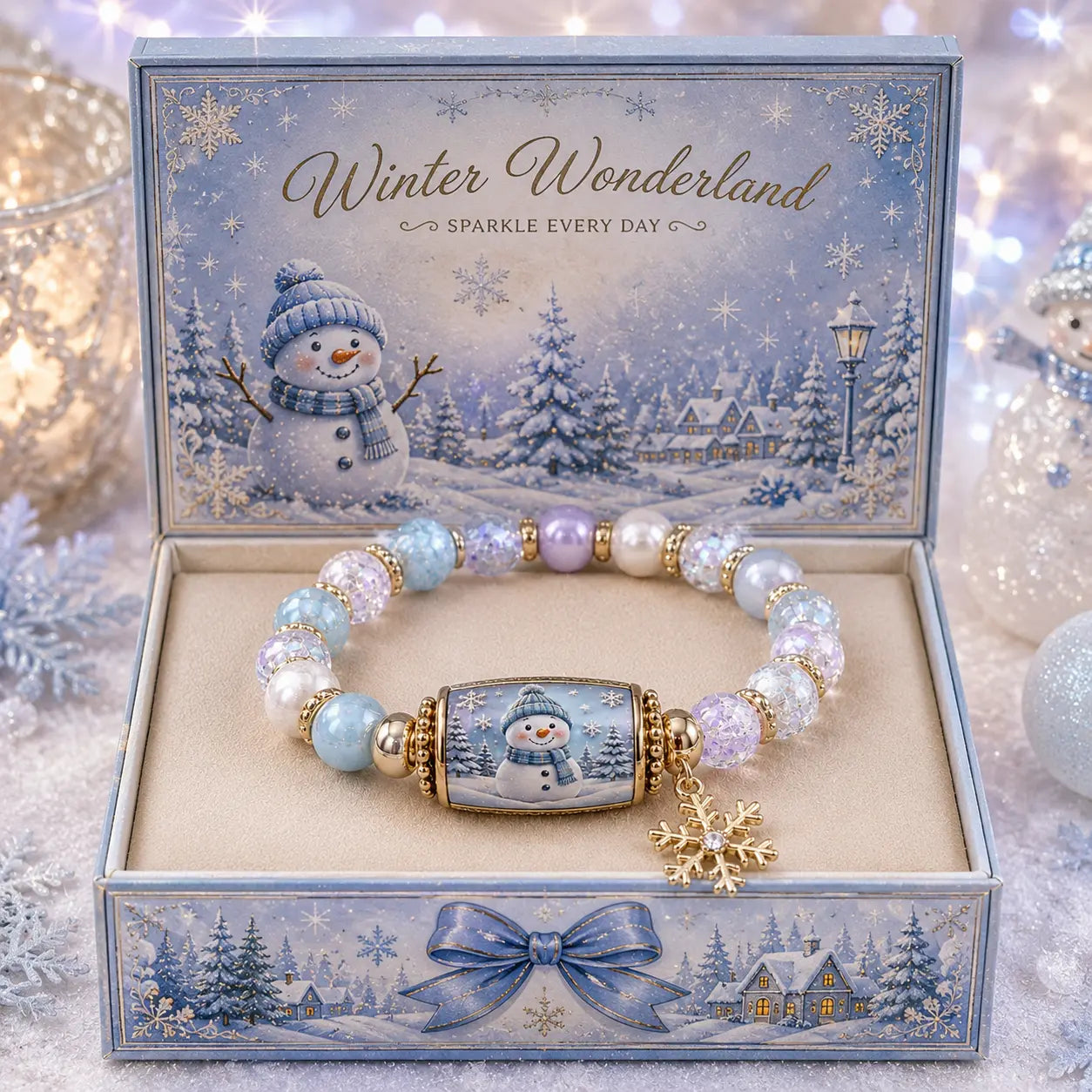 🎄 Limited Edition Christmas Story Beaded Bracelet Set | Holiday Gift Jewelry