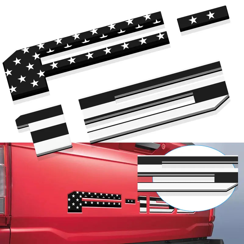 F-150 Upgrade Accessories: 3D Emblem – Tailgate Insert Lettering – Stylish Trim Designed for Pickup Owners