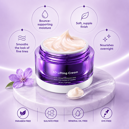 3D Lifting Cream 1.7 fl oz | Advanced Korean Facial Night Cream 2026