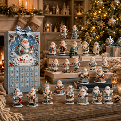 ✨24-Day Christmas Countdown Advent Calendar –Icy Santa Claus Ornament