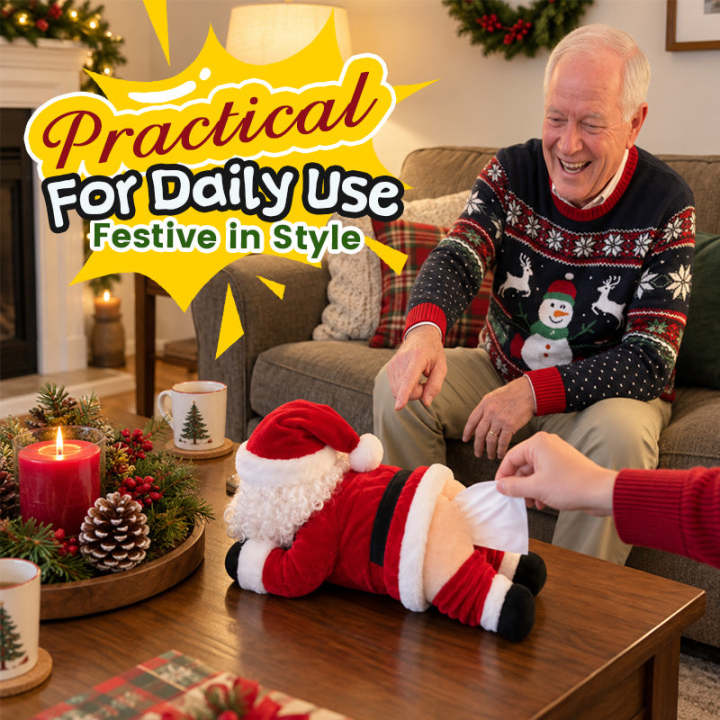 Funny Christmas Tissue Box Cover