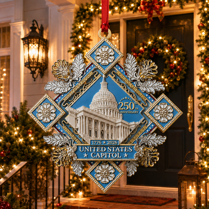 Buy More Save More✨LAST DAY 50% OFF🔥250th Anniversary Commemorative Ornament – UNITED STATESCAPITOL