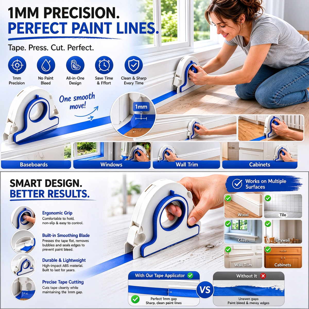 High Efficiency Painter Masking Tape Applicator 🛠️