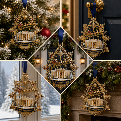 🏆🇺🇸 Limited Edition!🔥250th Anniversary: Santa Flying Over the White House on a Snowy Night