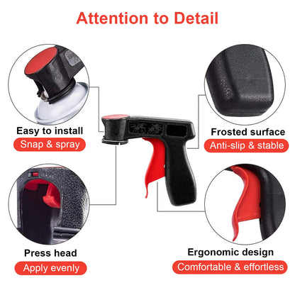 Ergonomic Aerosol Spray Can Trigger Handle - Durable Grip, One-Hand Use