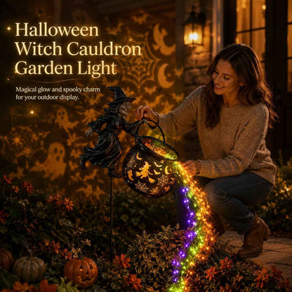 🔥Early Halloween Hot Sale 49% OFF🧙‍♀️Halloween Witch Cauldron Garden Light