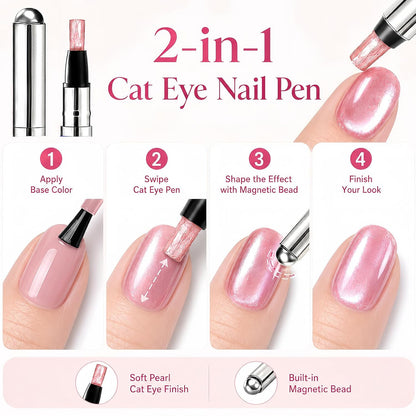 ⭐FREE Tool Kit 🎁 Only 20 Left！Velvet Cat Eye Gel Nail Pen