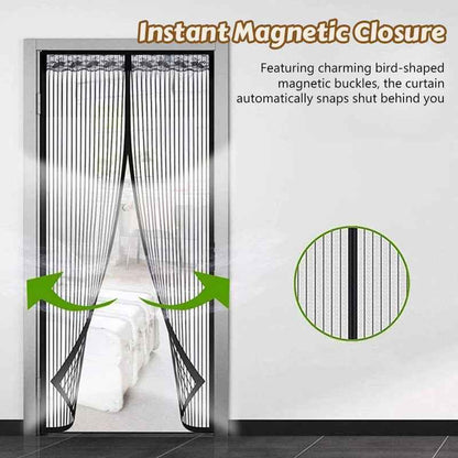 Keep The Bugs Out🦟🙅Magic Mesh Summer Magnetic Screen Door Curtain