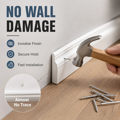 100 Double-Headed Carbon Steel Baseboard Nails🔩
