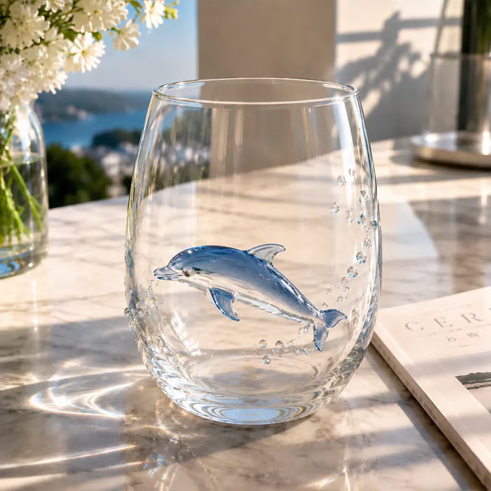 🌊44% OFF – 🔥Artisanal Blue-Ringed Octopus Glass– 3D Ocean-Inspired