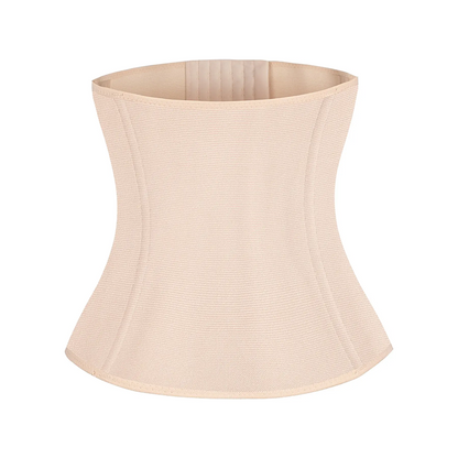 Women's Solid Color Hook & Eye Closure Waist Trainer, Adjustable Tummy Control Shaper ✨
