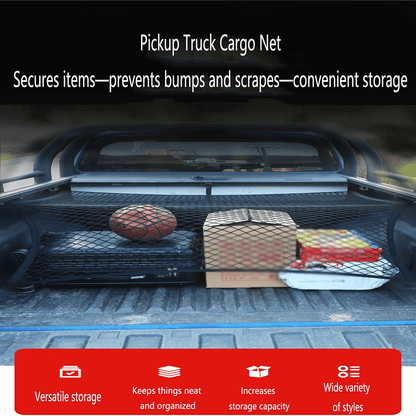 🧳 Heavy-Duty Elastic Cargo Net – Double-Layer Vehicle Storage Organizer