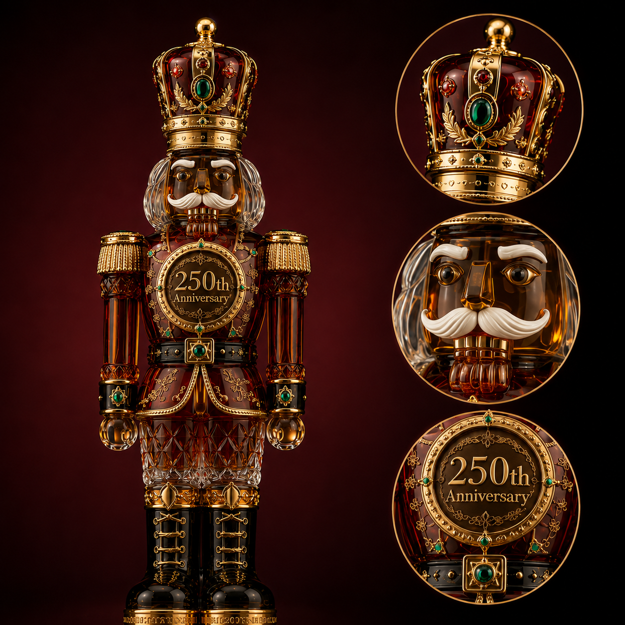 🔥Last 30pcs✨⏰ Limited anniversary edition✨49% OFF!🔥250th Anniversary  Nutcracker wine bottle