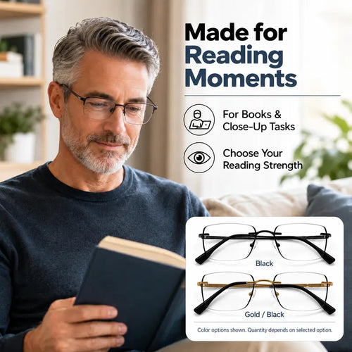 Unisex Progressive Multifocal Photochromic Reading Eyeglasses 👓