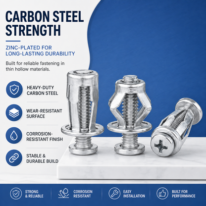 🔧 New Galvanized Hollow Wall Petal Nut – Fast Expansion & Reliable Hold