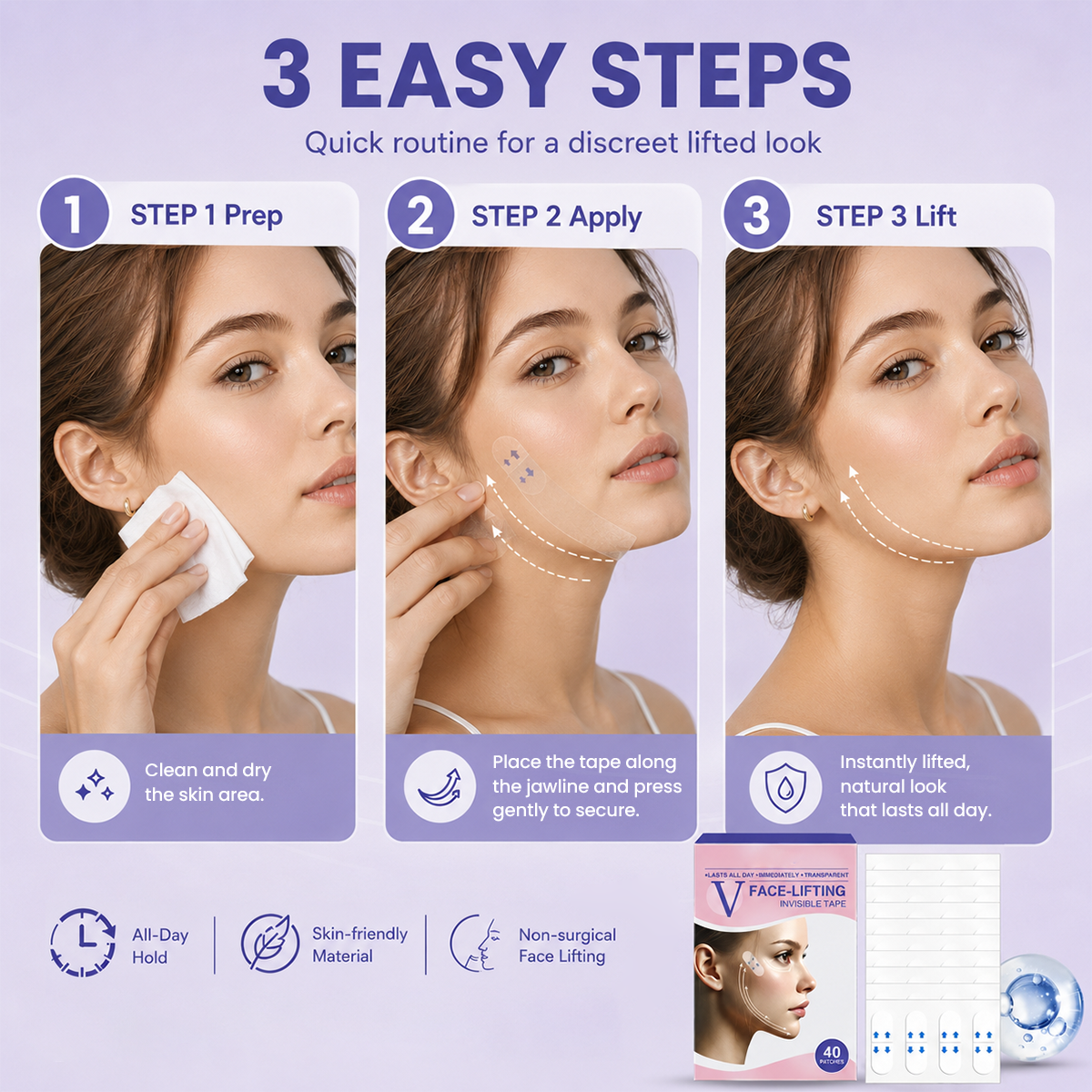 V-Face👑 Lifting Invisible Adhesive Tape