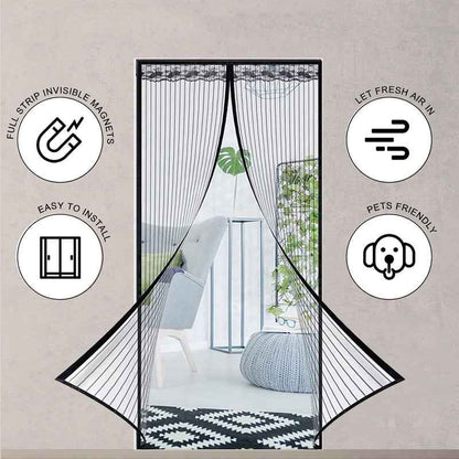 Keep The Bugs Out🦟🙅Magic Mesh Summer Magnetic Screen Door Curtain