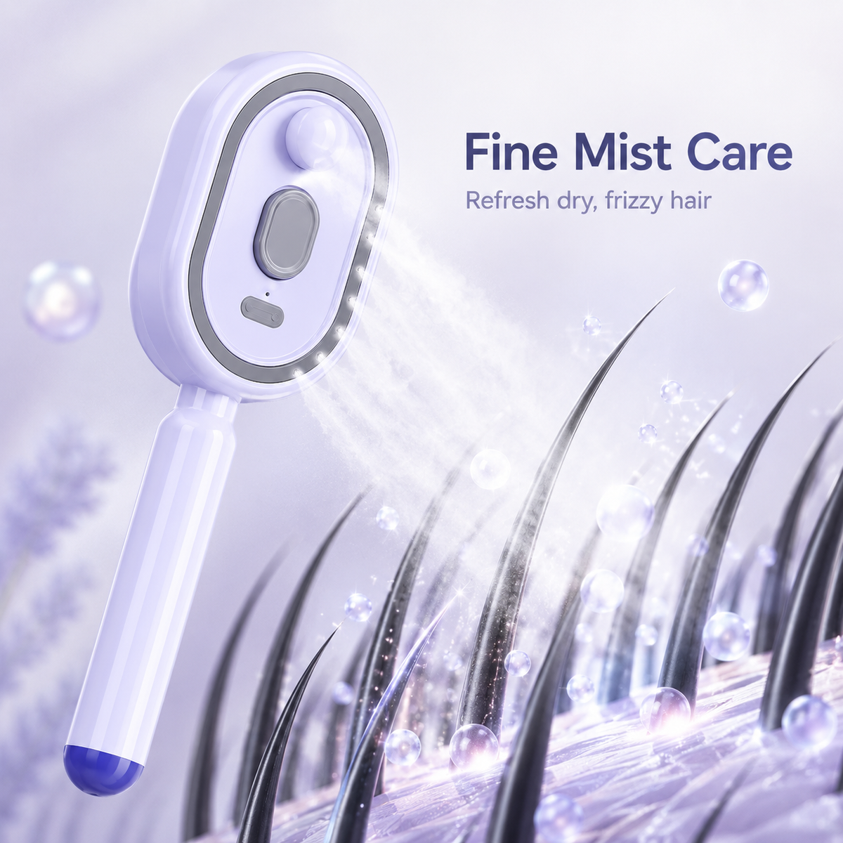 🔥Last Day 50% OFF Electric Mist-Spraying Massage Cushion Brush