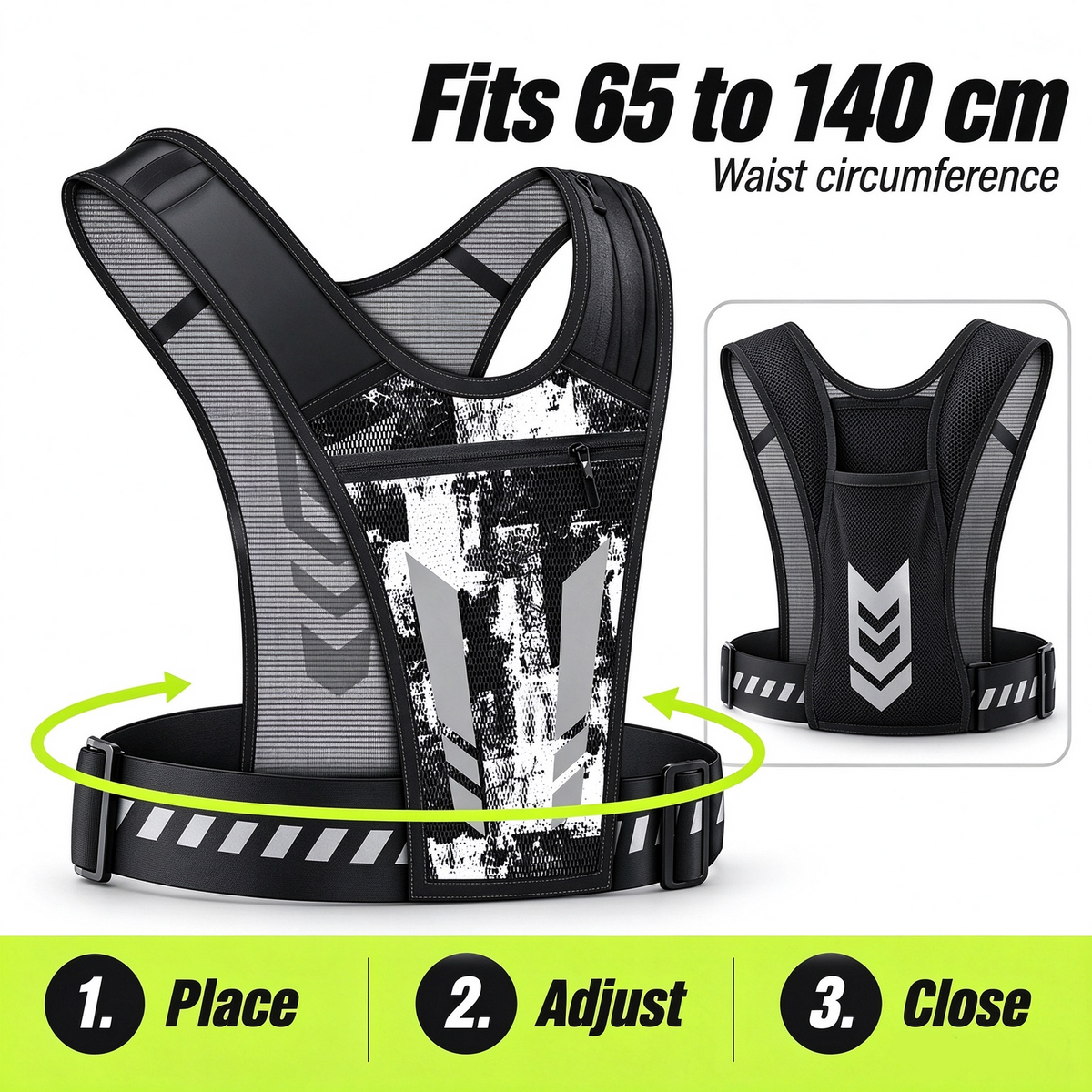 🔥 HOT SALE 🏃Hands-Free Reflective Running Vest 🔥