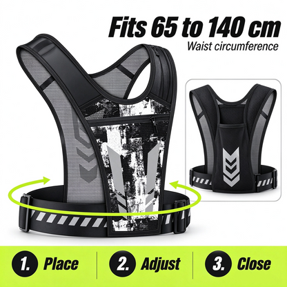 🔥 HOT SALE 🏃Hands-Free Reflective Running Vest 🔥