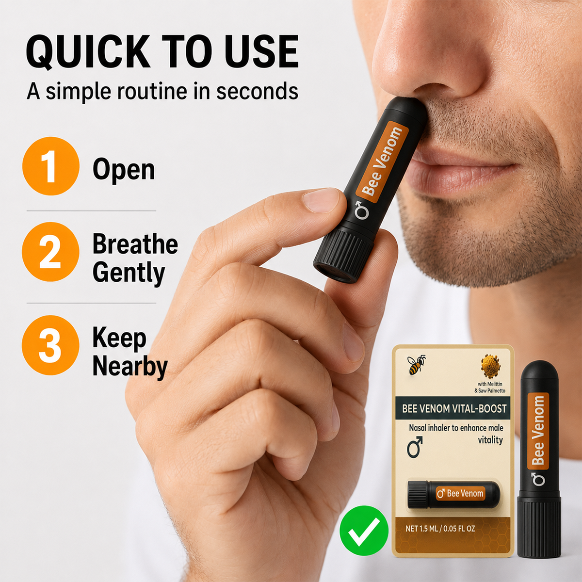 Bee Venom Vital-Boost Nasal Inhaler