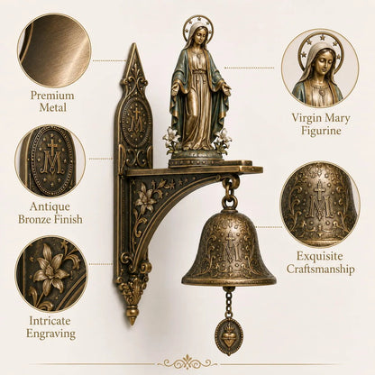 🙏 Our Lady of Grace Wall Bell – A Gift of Faith, Grace & Love 🔔