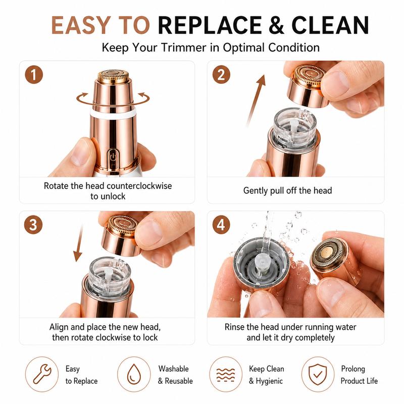 🔥2-in-1 Women's Eyebrow and Facial Hair Removal Device