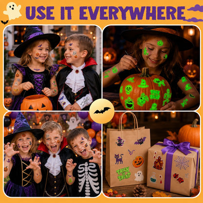 🎃✨ Spooky Glow Tattoos – Halloween Temporary Body Art That Lights Up The Night