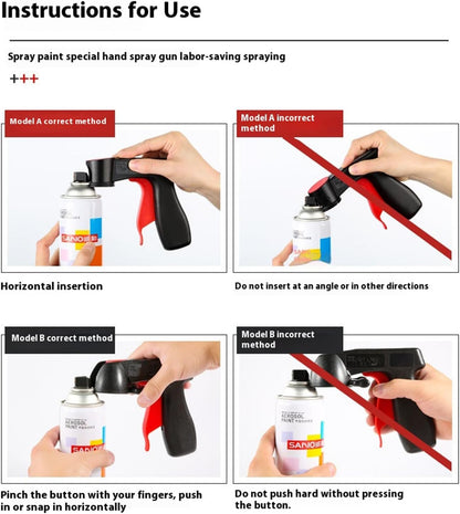 Ergonomic Aerosol Spray Can Trigger Handle - Durable Grip, One-Hand Use
