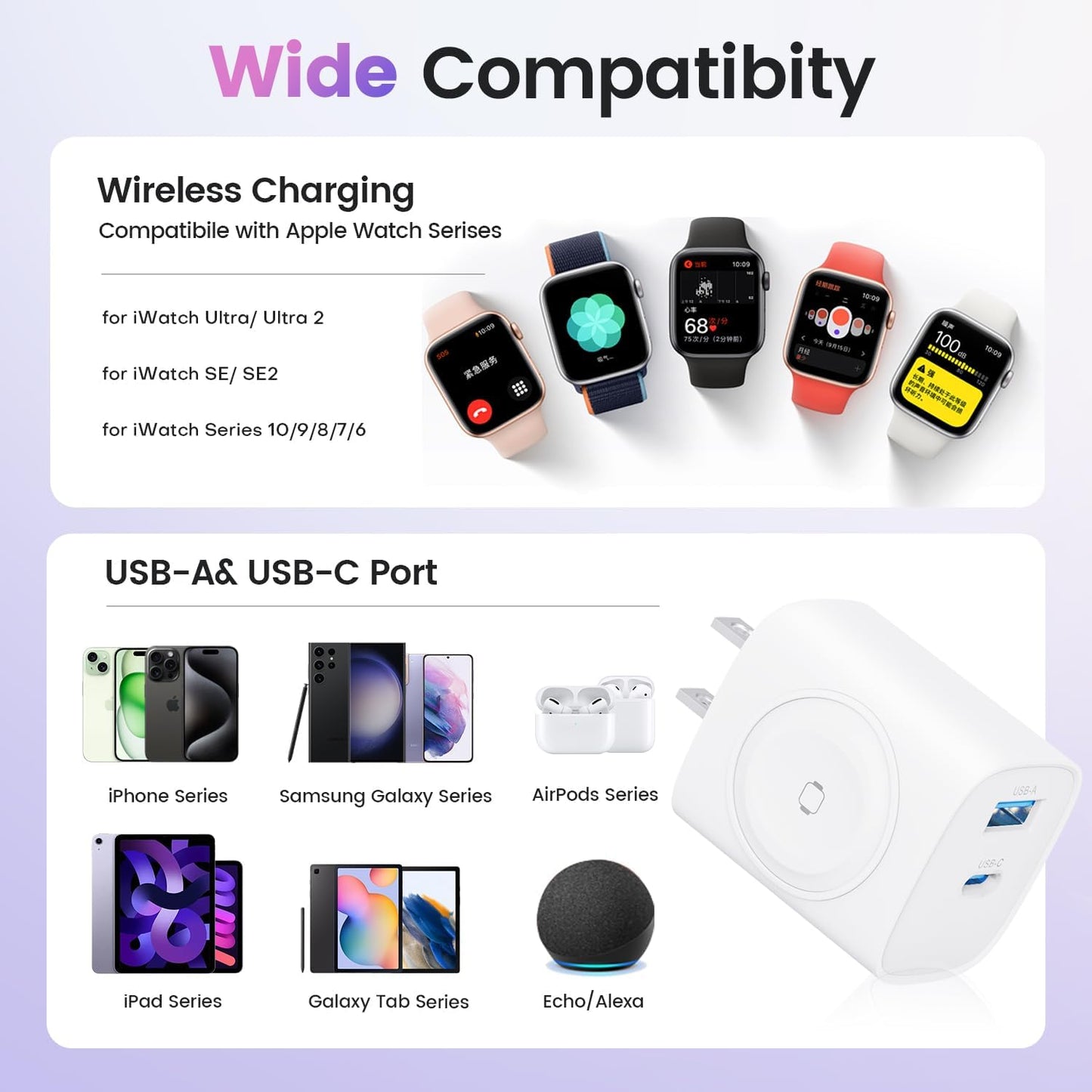 3-in-1 Magnetic Wireless Charger 20W