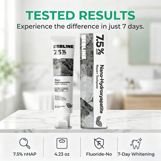 Nano Hydroxyapatite Fluoride-Free Toothpaste, Strengthens Enamel & Freshens Breath 🦷
