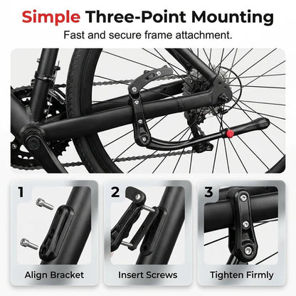 Universal Adjustable Aluminum Alloy Bicycle Side Kickstand