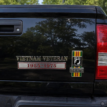 🇺🇸 Vietnam Veteran 1955–1975 Memorial Car Emblem Badge