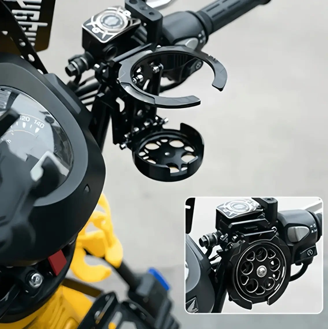 Bike Water Holder, Rotating Bottle Cage, Foldable Cup Mount Adjustable Folding Design 🚲