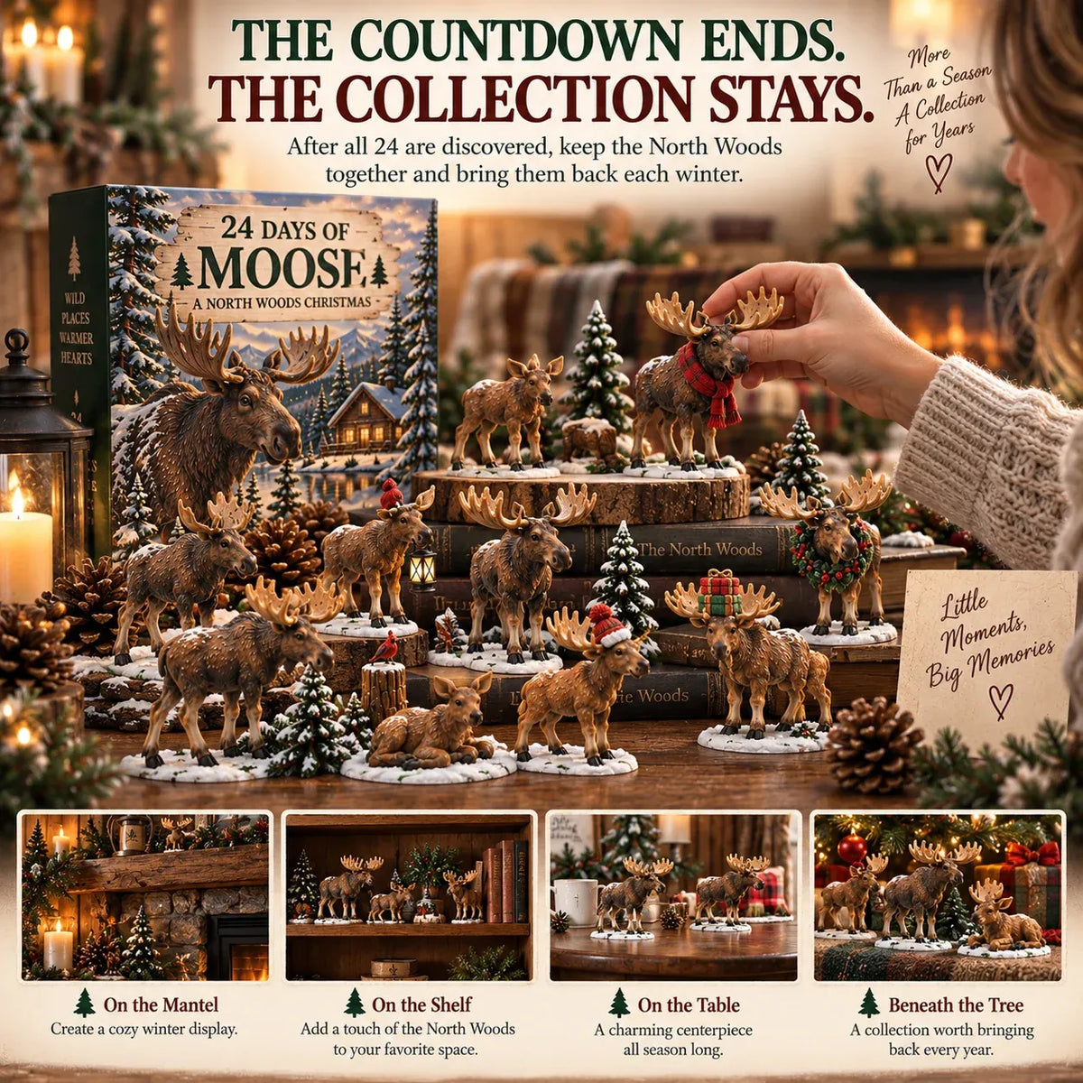 🌲24 Days of Moose – 24-Piece North Woods Christmas Collection