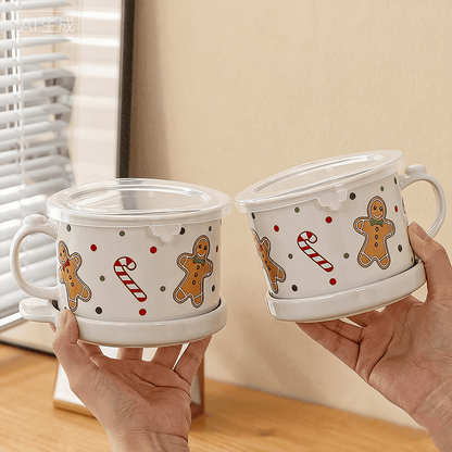 Christmas Sale – 25 oz Mug Meal Cup with Lid