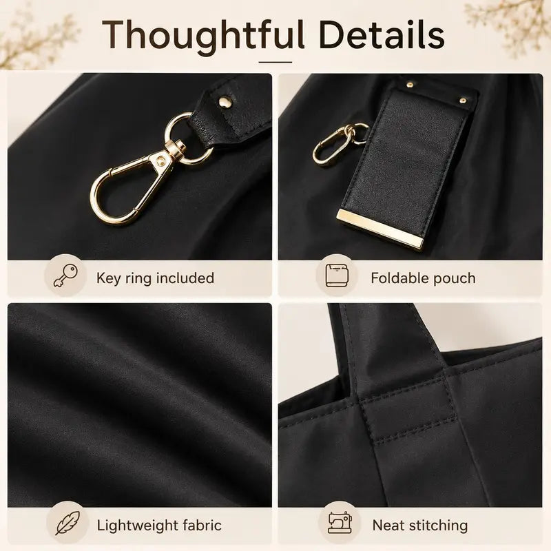 Compact Foldable Keychain Tote Bag,Daily Errands & On-the-Go Use🛍️