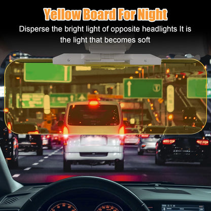 Adjustable Car Anti-Glare Sun Visor, Dual Color Day Night Driving Shield 🚗