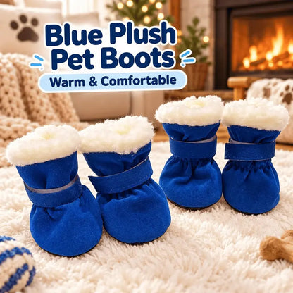 Soft Velvet Puppy Booties, Warm Non-Slip Paw Covers for Small Dogs 🐾