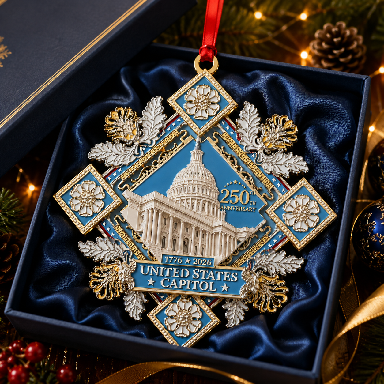Buy More Save More✨LAST DAY 50% OFF🔥250th Anniversary Commemorative Ornament – UNITED STATESCAPITOL