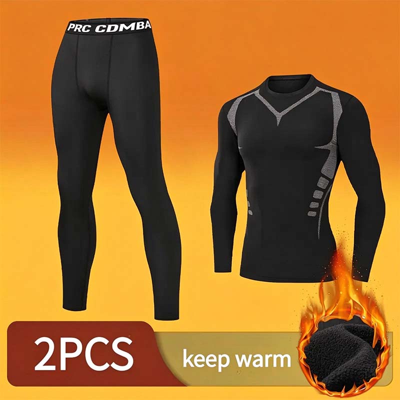 Men's Thermal Underwear Set - Long Sleeve T-Shirt & Pants 👕