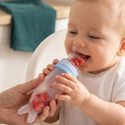 🎁Silicone Baby Feeding Bottle With Soft Spoon, 50ml