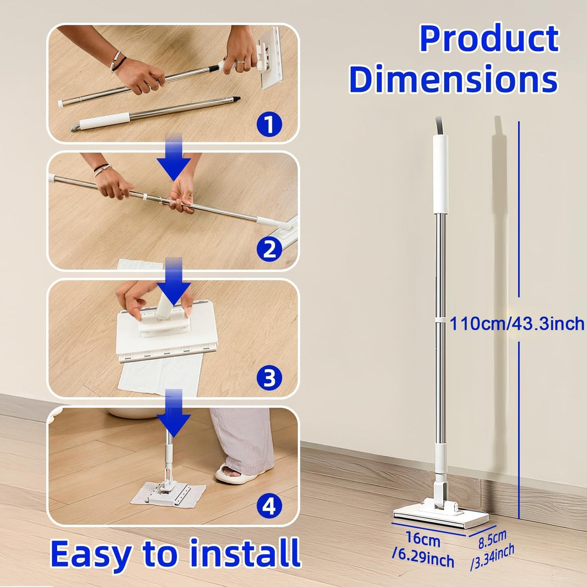 Use Any Old Cloth! The Smart Tooth-Grip Mop That Saves You Money. 💰👕