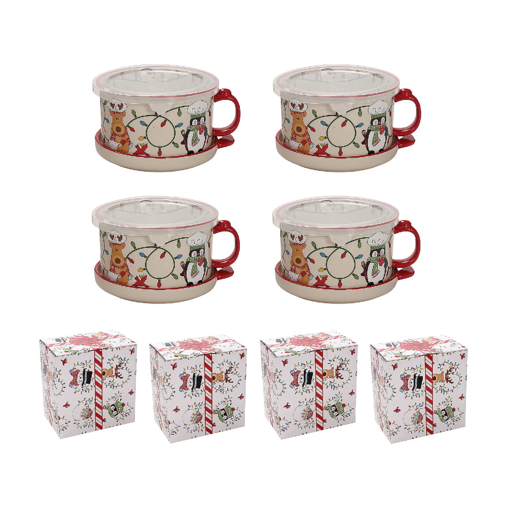 Christmas Sale – 25 oz Mug Meal Cup with Lid