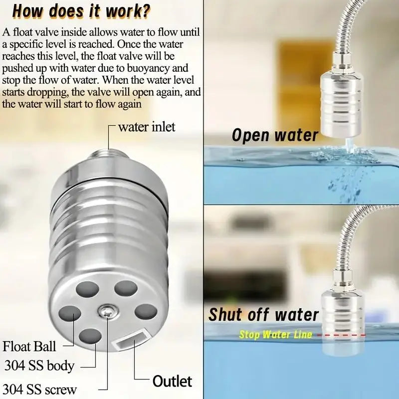 Automatic Water Level Control Float Valve, Top Inlet Water Shut Off Valve 🛠️